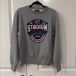 Worn once 47 Gray Crewneck Sweater with Graphic Designs size S